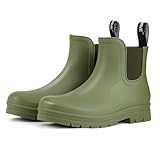 Showave Women's Rain Boots Ankle Waterproof Boots Slip...