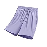 Boys Girls Knee Length Athletic Shorts Elastic High...