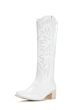IUV Cowboy Boots For Women Wide Width Knee High Western...
