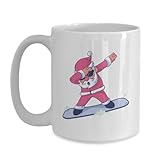 BeeTeeStore Snowboarding Coffee Mug - Dabbing Santa...