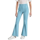 Watonic Girls Boot Cut Yoga Flare Pants Elastic High...