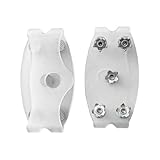 Snow Cleats, 11cm TPE Clear Anti-Slip Footwear Claws...