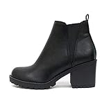 Soda ORIGAMI ~ WOMEN LUG SOLE MID HEEL FASHION ANKLE...