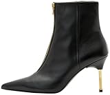 AllSaints Women's Natasha Boot Black/Warm Brass 8.5
