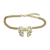 Women Western Gold Boot Anklet Pair Rhinestone Bow Tie...