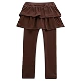 Watonic Girls Winter Leggings with Pleated Skirts...