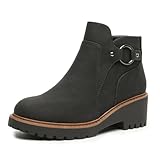 todaysunny Womens Ankle Boots Chunky Low Heel Short...