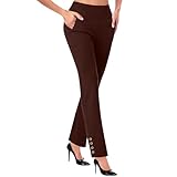 Women's Tummy Control High Waist Dress Pants Stretch...