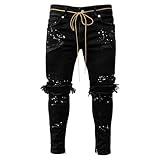 Men Ripped Stretch Regular Fit Jean Fashion Hip Hop...