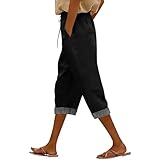 Beessbest Capri Pants for Women Casual Summer Pant...