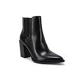 Ricristy Womens Booties Pointed Toe Stacked Heel...