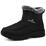 SHIBEVER Snow Boots for Women Winter: Warm Fur Lined...