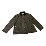 Women's Field Jacket, Olive Green, Contrast Black...