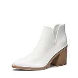 DREAM PAIRS Women's Ankle Boots Chunky Heel Pointed Toe...