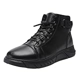 ZPLMIDE Men’s Leather Orthopaedic Boots, Comfortable...