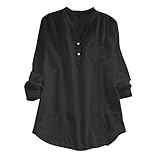 3/4 Sleeve Loose Fitting Tops for Women V Neck T Shirts...