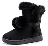 DADAWEN Women's Mid-calf Winter Snow Boots Lightweight...