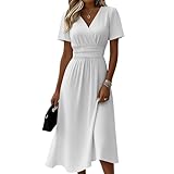 Summer Dresses for Women 2026 Elegant Wrap V Neck Short...