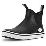 Showave Men's Deck Boots Waterproof Ankle Rubber Rain...