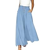 Dovidovi Women Palazzo Pants Summer Boho Baggy Wide Leg...