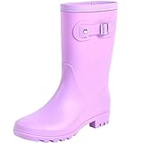 Fubotao Women's Mid Calf Rain Boots Waterproof Fashion...