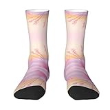 WBQLSL Pink Desert Printing Breathable Sports Socks -...