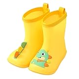 Dinosaur Rain Boots Kids Boys Girls Cute Cartoon Animal...