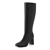 GRACESTRIDE Women's Knee High Boots Elastic Stylish...