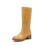 DREAM PAIRS Womens Knee High Boots Square Toe Platform...