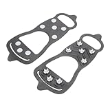 Beavorty Outdoor Anti-Skid Ice Cleats 8-Spike Large...