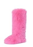 Wild Diva MELANIE-39 Women's Y2K Rave Trendy Fluffy...