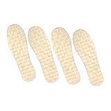 STOBAZA 2 Pairs Wool Fleece Shoe Insoles Thickened Warm...