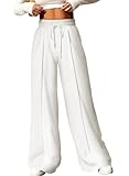 Aleumdr Wide Leg Sweatpants for Women Elastic High...