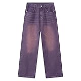 Mens Vintage Baggy Jeans Wide Leg Skater Casual Denim...