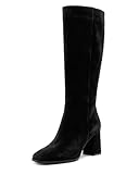 Aizhenzm Black Women’s Wide Calf Knee High Boots –...