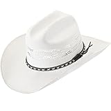 Vinsatin Cowboy Hat for Men Women with Cattleman Crease...