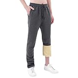 Mens Sherpa Lined Joggers Fleece Sweatpants Thick...