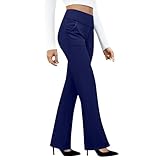 Linkpig Womens Bootcut High Waist Stretchy Straight Leg...