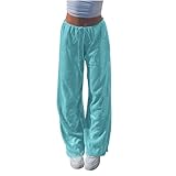 bawilom Sequin Pants for Women Sparkly Drawstring High...