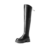 DREAM PAIRS Women's Platform Over The Knee Boots Lug...