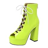 Women's 12CM Open-Toe Platform Sandals – Chunky Block...