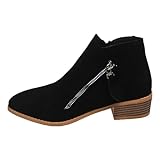 Women's British Style Ankle Boots With A Pointed Toe...