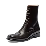 YDN Women's Round Toe Lace Up Ankle Booties Dressy Low...