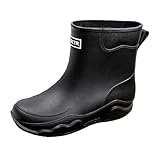 Toumov Deck Rain Boots Men Women Short Waterproof...