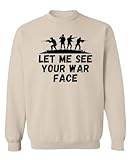 The Goozler War Face Crewneck Sweatshirt Funny Military...