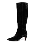 Aizhenzm Black Wide Calf Knee High Boots for Women,...