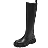 TEAIEUI Women's Knee High Boots Fashion Platform Lug...