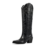 wetkiss Knee High Cowboy Cowgirl Boots for Women - Wide...