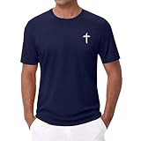 Men's Cotton T-Shirts Athletic Running Gym Workout...