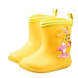 Rubber Boots Kids Toddler Easy-on Rain Shoes for Boys...